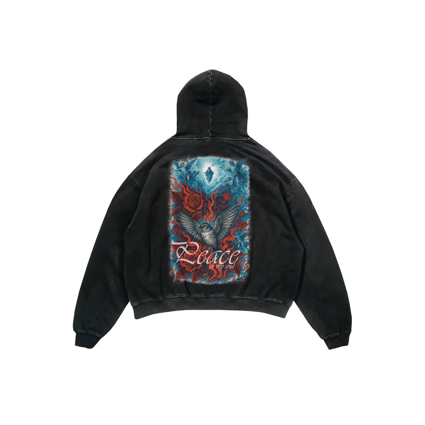 heart of calm – heaven &amp; fire t-shirt design streetwear