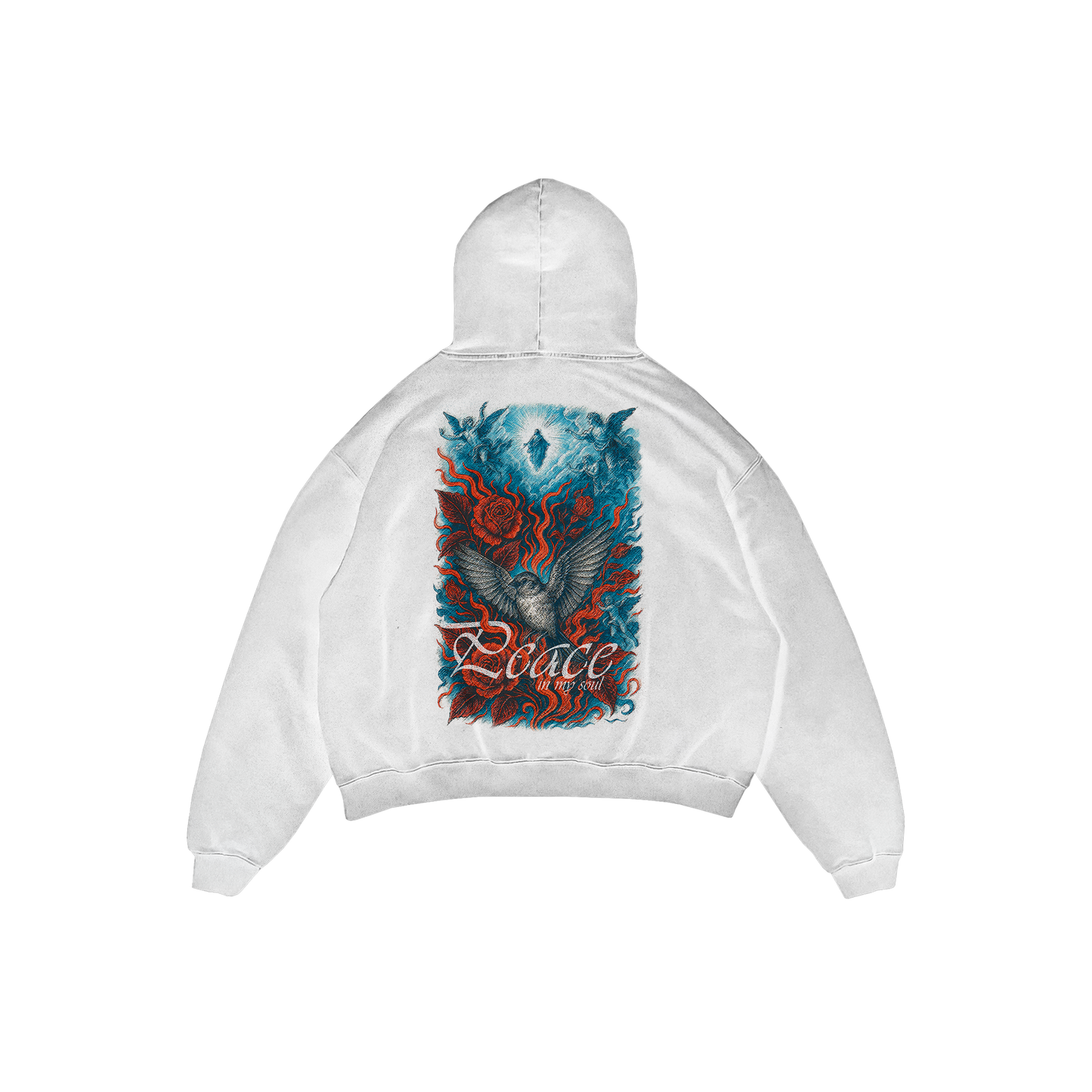 heart of calm – heaven &amp; fire t-shirt design streetwear