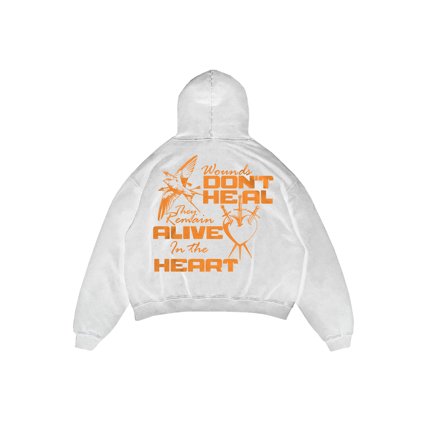 wounds don't heal – alive in the heart t-shirt design streetwear