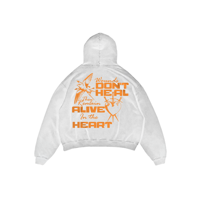 WOUNDS DON'T HEAL – Alive in the Heart T-Shirt Design Streetwear