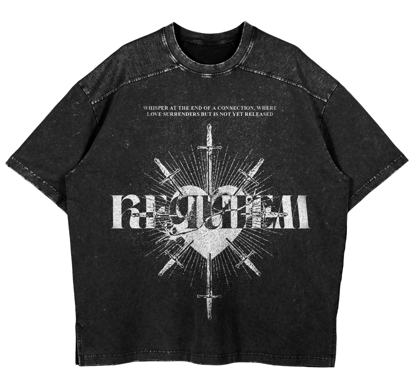 requiem heart – sacred heart t-shirt design streetwear