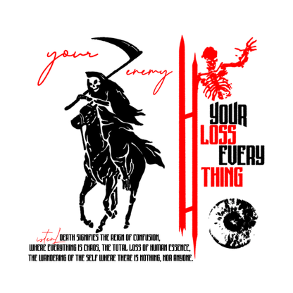 YOUR LOSS EVERYTHING – Death Rider T-Shirt Design 